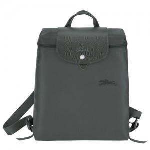 Dámské Batohy Longchamp Le Pliage Green M Recycled canvas Graphite | CZ WN8735