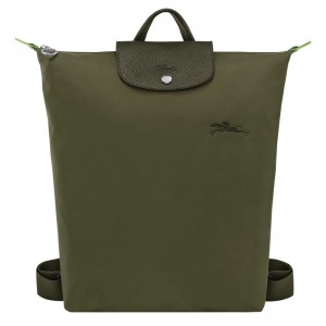 Dámské Batohy Longchamp Le Pliage M Canvas Forest | CZ GS8751
