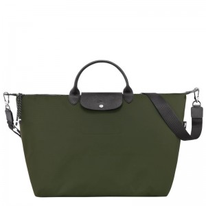 Dámské Cestovní Tašky Longchamp Le Pliage Energy S Recycled canvas Hnědožlutý | CZ FD8334