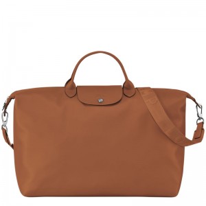 Dámské Cestovní Tašky Longchamp Le Pliage Xtra S Leather Cognac | CZ UZ8314