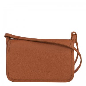 Dámské Crossbody Kabelky Longchamp Le FoulonnÉ XS Clutch Leather Caramel | CZ SG9008