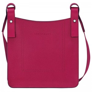 Dámské Crossbody Kabelky Longchamp Le FoulonnÉ S Leather Beetroot | CZ NW8969