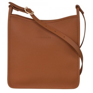 Dámské Crossbody Kabelky Longchamp Le FoulonnÉ M Leather Caramel | CZ GS8930
