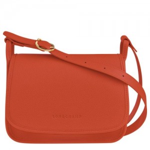 Dámské Crossbody Kabelky Longchamp Le FoulonnÉ M Leather Paprika | CZ BE8921