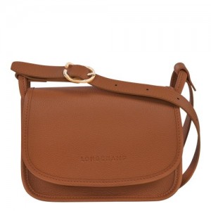 Dámské Crossbody Kabelky Longchamp Le FoulonnÉ S Leather Caramel | CZ BE8916
