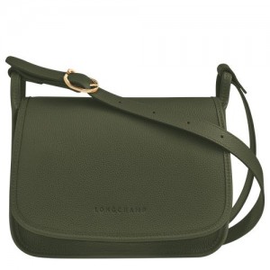 Dámské Crossbody Kabelky Longchamp Le FoulonnÉ M Leather Hnědožlutý | CZ AH8903
