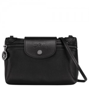 Dámské Crossbody Kabelky Longchamp Le Pliage Xtra XS Leather Černé | CZ RV8941