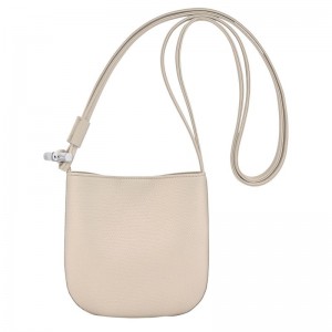 Dámské Crossbody Kabelky Longchamp Le Roseau S Leather Paper | CZ CT8966