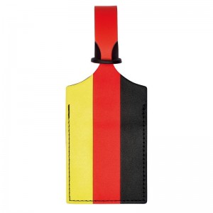 Dámské Doplňky Longchamp LGP Travel Luggage tag Leather Černé | CZ MQ8243