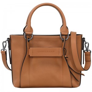 Dámské Kabelka Longchamp 3D S Leather Natural | CZ LI9119