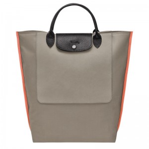 Dámské Kabelka Longchamp Cabas M Tote Canvas Clay | CZ NW9177