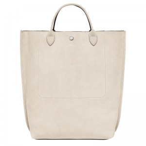 Dámské Kabelka Longchamp Cabas M Tote Leather Linen | CZ DF9192