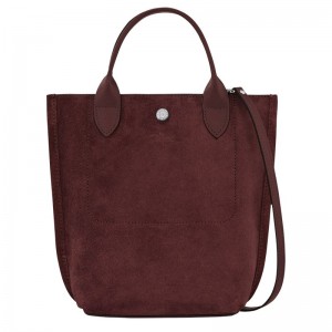 Dámské Kabelka Longchamp Cabas XS Tote Leather Vínové | CZ JP9188
