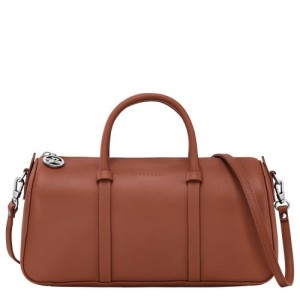Dámské Kabelka Longchamp Daylong M Leather Cognac | CZ JP9032