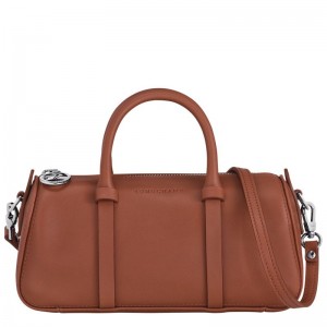 Dámské Kabelka Longchamp Daylong S Leather Cognac | CZ XY9132