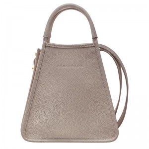 Dámské Kabelka Longchamp Le FoulonnÉ S Leather Turtledove | CZ SG9164