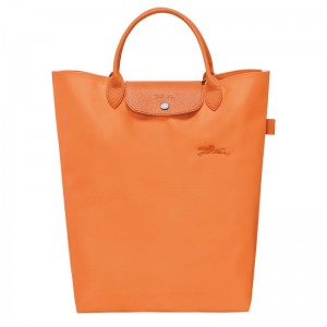Dámské Kabelka Longchamp Le Pliage Green M Tote Canvas Oranžové | CZ KO9239