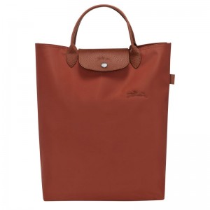 Dámské Kabelka Longchamp Le Pliage Green M Tote Canvas Chestnut | CZ XY9236