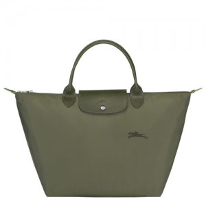 Dámské Kabelka Longchamp Le Pliage Green M Recycled canvas Forest | CZ OK9057