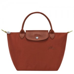 Dámské Kabelka Longchamp Le Pliage Green S Recycled canvas Chestnut | CZ QM9048