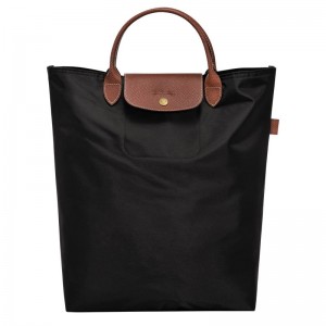 Dámské Kabelka Longchamp Le Pliage Original M Tote Canvas Černé | CZ GS9242