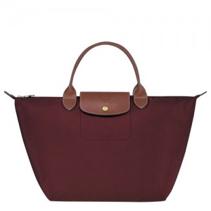 Dámské Kabelka Longchamp Le Pliage Original M Recycled canvas Vínové | CZ NW9076