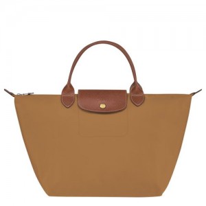 Dámské Kabelka Longchamp Le Pliage Original M Recycled canvas Fawn | CZ MQ9075