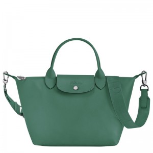 Dámské Kabelka Longchamp Le Pliage Xtra S Leather Sage | CZ FD9218