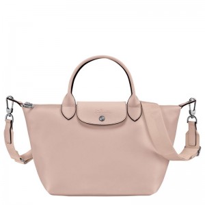 Dámské Kabelka Longchamp Le Pliage Xtra S Leather Nude | CZ DF9217