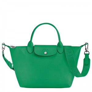 Dámské Kabelka Longchamp Le Pliage Xtra S Leather Zelene | CZ AH9215