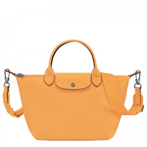 Dámské Kabelka Longchamp Le Pliage Xtra S Leather Meruňka | CZ PJ9214