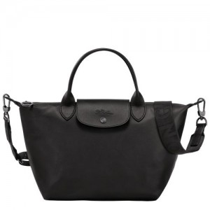 Dámské Kabelka Longchamp Le Pliage Xtra S Leather Černé | CZ EB9046