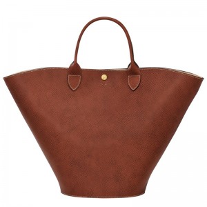 Dámské Kabelka Longchamp Épure XL Tote Leather Hnědé | CZ PJ9143