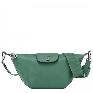 Dámské Kabelky Přes Rameno Longchamp Le Pliage Xtra XS Crossbody Leather Sage | CZ RV8837
