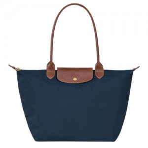 Dámské Kabelky Přes Rameno Longchamp Le Pliage Original L Tote Recycled canvas Tmavě Blankyt | CZ HA8804