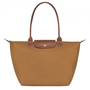 Dámské Kabelky Přes Rameno Longchamp Le Pliage Original L Tote Recycled canvas Fawn | CZ DF8801