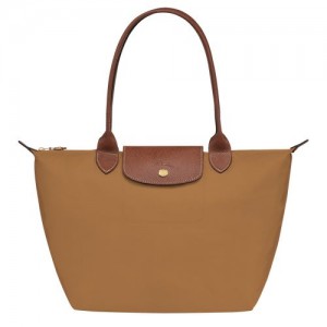 Dámské Kabelky Přes Rameno Longchamp Le Pliage Original M Tote Recycled canvas Fawn | CZ YX8794