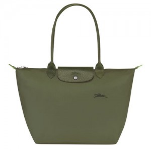 Dámské Kabelky Přes Rameno Longchamp Le Pliage Green L Tote Recycled canvas Forest | CZ QM8789