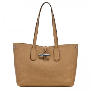 Dámské Kabelky Přes Rameno Longchamp Le Roseau Essential M Tote Leather Fawn | CZ CT8862