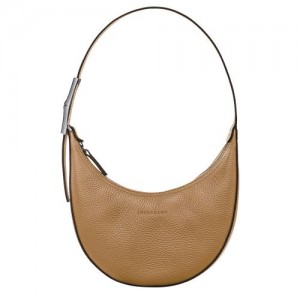 Dámské Kabelky Přes Rameno Longchamp Le Roseau Essential S Hobo Leather Fawn | CZ JP8824