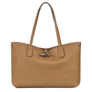 Dámské Kabelky Přes Rameno Longchamp Le Roseau Essential L Tote Leather Fawn | CZ CT8819