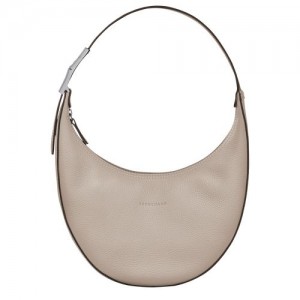 Dámské Kabelky Přes Rameno Longchamp Le Roseau Essential M Hobo Leather Clay | CZ TC8784