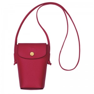 Dámské Kryt Longchamp Épure with leather lace 1 Leather Magenta | CZ EB8422