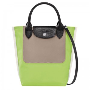 Dámské Mini Tašky Longchamp Cabas XS Tote Canvas Zelene Světle | CZ GS9375
