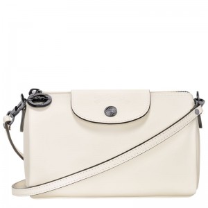 Dámské Mini Tašky Longchamp Le Pliage Xtra XS Crossbody Leather Ecru | CZ KO9291