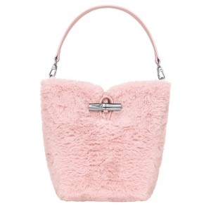Dámské Mini Tašky Longchamp Le Roseau XS Bucket Canvas Ballerina | CZ XY9277