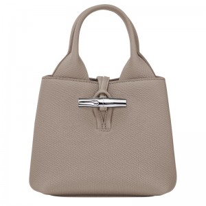 Dámské Mini Tašky Longchamp Le Roseau XS Handbag Leather Clay | CZ JP9325