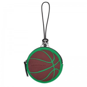 Dámské Pouches Longchamp Long-Dribble Leather Zelene Vínové | CZ KO8390