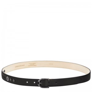 Dámské Pásky Longchamp 3D Leather Černé | CZ YX8055