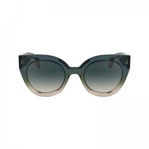 Dámské Sluneční Brýle Longchamp Acetate Blankyt Béžový | CZ FD7918